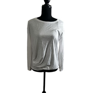 Chaser White Long Sleeve Eco Recycled Top Size Small